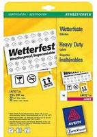 AVERY Zweckform L4775-20, AVERY Zweckform wetterfeste Folienetiketten L4775-20 wei&szlig;