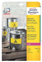 AVERY Zweckform L6105-20, AVERY Zweckform wetterfeste Folienetiketten L6105-20 gelb