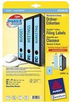 AVERY Zweckform L4753-20, AVERY Zweckform Ordneretiketten L4753-20 blau, 20 Blatt