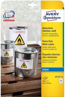 Avery-Zweckform J4773-10, Avery-Zweckform J4773-10 Folien-Etiketten 63.5 x 33.9mm
