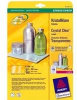 Avery L7781-25, Avery L7781 - transparent polyester labels - 1000 label(s) - 25.4 x