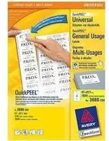 AVERY Zweckform 3660-200, AVERY Zweckform Etiketten 3660-200 wei&szlig; 97,0 x 67,7 mm,