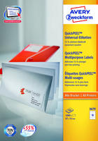 Avery Zweckform 3679, AVERY Zweckform Universal-Etiketten, 97 x 55 mm, wei&szlig; 1000