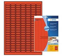 Herma 4244, HERMA Etiketten 4244 rot 25,4 x 10,0 mm, 20 Blatt
