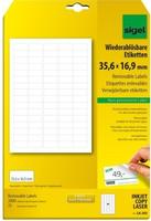 SIGEL LA203 Etiketten selbstklebend, bedruckbar, wieder r&uuml;ckstandsfrei abl&ouml;sbar,
