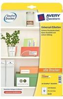 Avery-Zweckform 6123, Avery-Zweckform 6123 Universal-Etiketten 97.3 x 42.3mm Papier