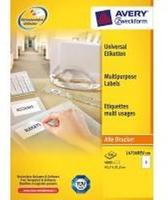 Universal-Etiketten 99,1x42,3 mm 100 Blatt/1200 Etiketten wei&szlig;