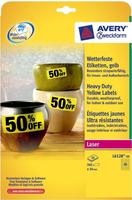 Avery Zweckform - Polyester - Gelb - 30 mm rund 960 Etikett(en) (20 Bogen x 48)