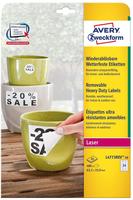 AVERY Zweckform L4773REV-20, AVERY Zweckform wetterfeste Folienetiketten L4773REV-20