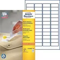 Avery Zweckform L4736REV-100, AVERY Zweckform Universal-Etiketten, 45,7 x 21,2 mm,