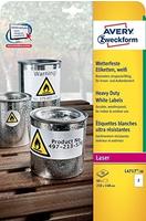 AVERY Zweckform L4717-20, AVERY Zweckform wetterfeste Folienetiketten L4717-20 wei&szlig;