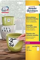 Avery Zweckform L4717REV-20, AVERY Zweckform 40 wetterfeste Folienetiketten