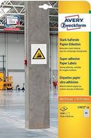 Avery Zweckform L7872-20, AVERY Zweckform 1.600 Power-Etiketten L7872-20 wei&szlig; 35,6 x