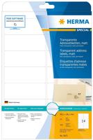 Herma 8671, Herma Folien-Etiketten SPECIAL, 99,1 x 38,1 mm, transparent