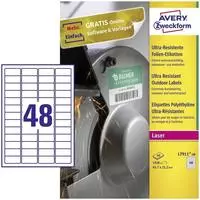 Avery-Zweckform L7911-40, Avery-Zweckform L7911-40 Folien-Etiketten 45.7 x 21.1mm
