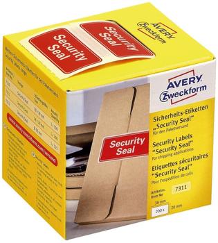Avery Zweckform Sicherheitssiegel rot, 20 x 38 mm (7311)