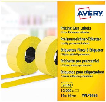 Avery Zweckform Preisauszeichner-Etiketten gelb (YPLP1626)