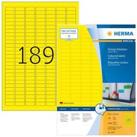 HERMA Etikett 4237 25,4x10mm A4 gelb 18.900 St./Pack.