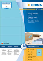 HERMA 4558, Blau, Rechteck, A4, Universal, Matte, Laser/Inkjet