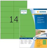 HERMA Etikett 4559 105x42,3mm A4 gr&uuml;n 1.400 St./Pack.