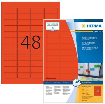Herma Universal-Etiketten rot (4545)