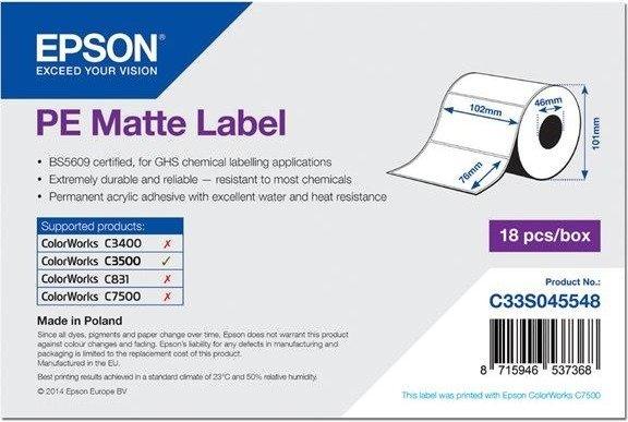 Epson Endlos-Etiketten matt (C33S045548)
