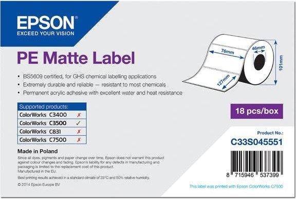 Epson Etikettenrolle matt (C33S045551)