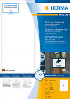 HERMA Etik. A4 Outdoor Klebefolie wei&szlig; 99,1x139 mm 160 St.