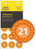 Avery-Zweckform 6945-2021 Prüfplakette 2021 Orange Folie selbstklebend, abziehsicher (Ø) 20 mm 20 mm 1 Set
