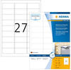 Herma Inkjet-Etiketten 4594, Special, weiß, 63,5 x 29,6mm matt wetterfest 40...