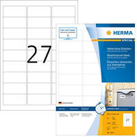Herma 4594, HERMA wetterfeste Folienetiketten 4594 wei&szlig; 63,5 x 29,6 mm, 40 Blatt