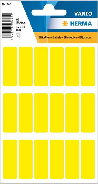 Herma Vielzwecketiketten gelb (3651)