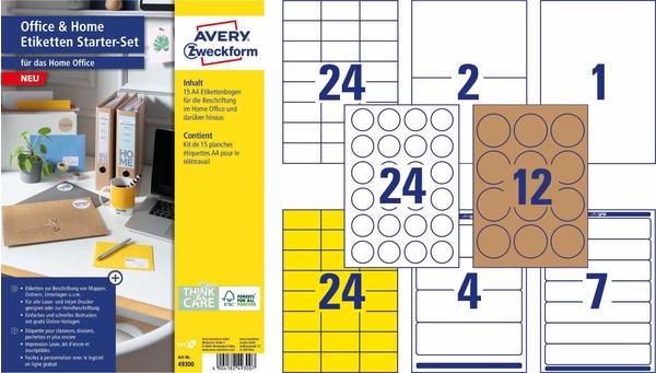 Avery Zweckform Office& Home Etiketten Starter Set 49300