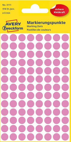 Avery Zweckform Markierungspunkte pink (3111)