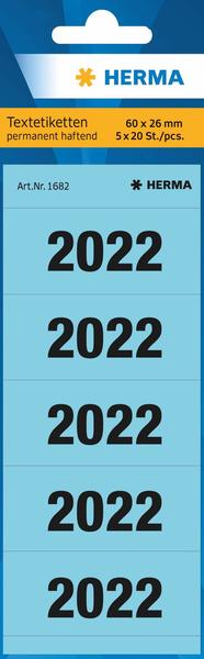 Herma Jahreszahlen 2022 blau (1682)