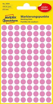 Avery Zweckform Markierungspunkte pink (3594)