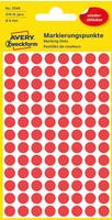 AVERY Zweckform 3589, AVERY Zweckform Klebepunkte 3589 rot &Oslash; 8,0 mm, 416 St.