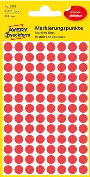 Avery Zweckform Markierungspunkte rot (3589)