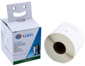 G&G Kompatibel mit Dymo S0722430/ 99014 200 Etiketten (54mm x 101mm) Schwarz auf weiß