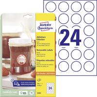 AVERY Zweckform 5080, AVERY Zweckform Etiketten 5080 wei&szlig; 40,0 x 40,0 mm, 10 Blatt