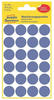 Zweckform Markierungspunkte 3596, blau, Ø 18 mm, ablösbar, 96 Stück