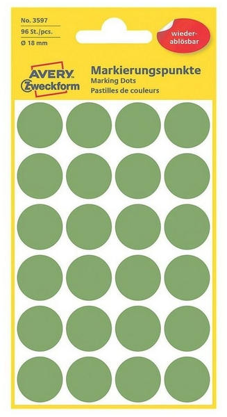 Avery Zweckform Markierungspunkte grün (3597)