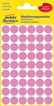 Avery Zweckform Markierungspunkte pink (3114)