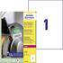 Avery Zweckform B4775-50 Ultra-Resistente Folien-Etiketten, 210 x 297 mm, 50 Bogen/50 Etiketten, weiß