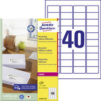 Avery Zweckform L7173-100, AVERY Zweckform 1.000 Adressetiketten wei&szlig; 99,1 x...