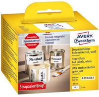 AVERY-ZWECKFORM A1933081, Avery-Zweckform Etiketten (Rolle) 89 x 25 mm Folie Wei&szlig; 1