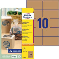 Avery Zweckform L7108-25, Avery Zweckform Avery Naturbraune Etiketten (L7108-25)