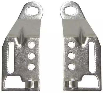 Pletscher Strebenendplatte Quick-Rack Disc, grau, verstellbar (52929.00)
