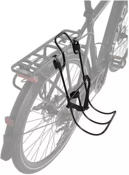 M-Wave Universaler Taschenhalter für Gepäckträger, Aluminium, schwarz (CVP1272)