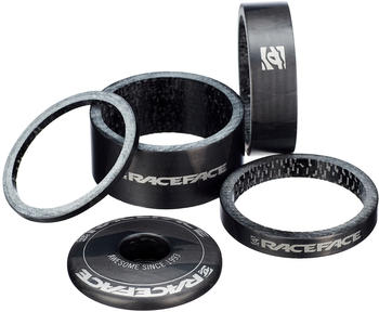 Race Face Headset Spacer Kit Carbon 1 1/ 8" schwarz 2021 Krallen, Spacer & Kleinteile